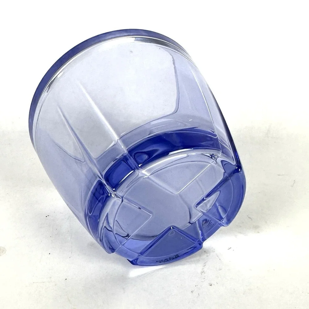 KOSTA BODA BRUK Votive Candle Holders Blue In Box 2.5